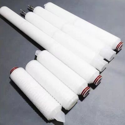 comprare Cartuccia filtrante a pieghe in carta ad alta portata con filtro acqua da 0,2 micron, elemento filtrante a carbone a pieghe online manufacture